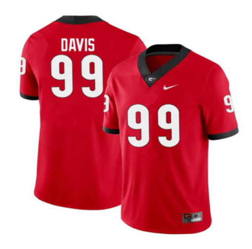 Jordan Davis Jersey Georgia Bulldogs #99 Alumni College Football Red