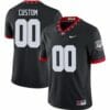 Custom Georgia Bulldogs Football Jersey College Black