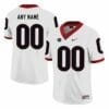 Georgia Bulldogs Jersey Custom College Football White