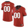 Custom Georgia Bulldogs Jersey Name Number Football Red SEC Patch