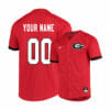 Georgia Bulldogs Red Elite Custom Name and Number Baseball Jersey
