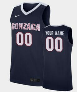 Gonzaga Bulldogs Custom Name Number Navy Replica College Basketball Jersey