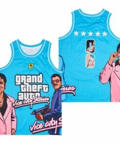 Grand The Ftauto Vice City Movie Basketball Jersey