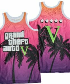 Grand Theft Auto Five Basketball Jersey