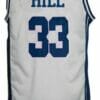 Grant Hill #33 College Basketball Jersey White