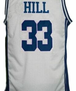 Grant Hill #33 College Basketball Jersey White