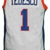 Harmon Tedesco #1 Blue Mountain State Basketball Jersey White