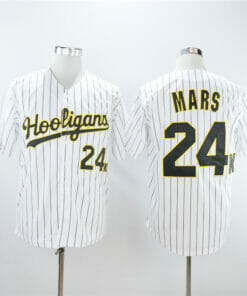 Hooligans #24K Bruno Mars Movie Baseball Jersey White