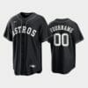 Houston Astros Custom Name Number Coolbase Baseball Jersey Black