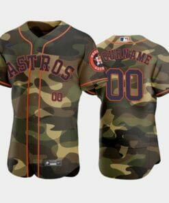 Houston Astros Custom Name Number Flexbase Baseball Jersey Camo