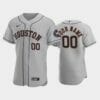 Houston Astros Custom Name Number Flexbase Baseball Jersey Gray