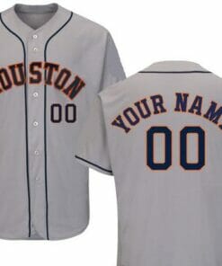 Houston Astros Customizable Pro Style Baseball Jersey Gray