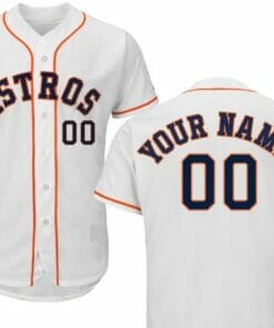 Houston Astros Customizable Pro Style Baseball Jersey White