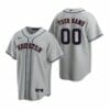 Houston Astros Road Custom Name Number Coolbase Baseball Jersey Gray 4 Houston Astros Road Custom Name Number Coolbase Baseball Jersey Gray
