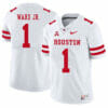 Houston Cougars #1 Greg Ward Jr College Football Jersey White 7 Houston Cougars #1 Greg Ward Jr College Football Jersey White