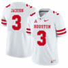 Houston Cougars #3 William Jackson College Football Jersey White 6 Houston Cougars #3 William Jackson College Football Jersey White
