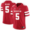 Houston Cougars #5 Howard Wilson College Football Jersey Red 7 Houston Cougars #5 Howard Wilson College Football Jersey Red