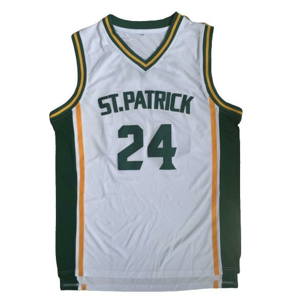 Kyrie Irving #24 St.Patrick High School White Basketball Jersey 2 Kyrie Irving #24 St.Patrick High School White Basketball Jersey - Image 2