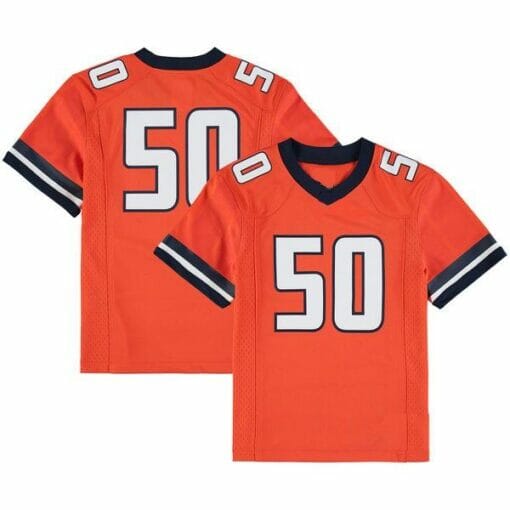 Illinois Fighting Illini Custom Jersey Name Number College Football