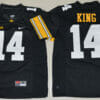 Iowa Hawkeyes #14 Desmond King NCAA College Football Jersey Black Big Patch