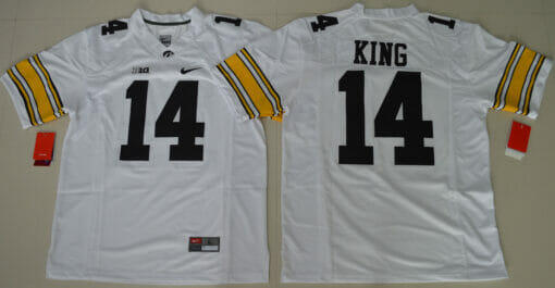 Iowa Hawkeyes #14 Desmond King NCAA College Football Jersey White