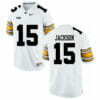 Iowa Hawkeyes #15 Alaric Jackson NCAA College Football Jersey White