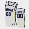 Iowa Hawkeyes Custom Name Number White Home College Basketball Jersey1
