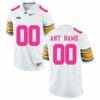 Custom Iowa Jersey Name Number NCAA Football Pink White