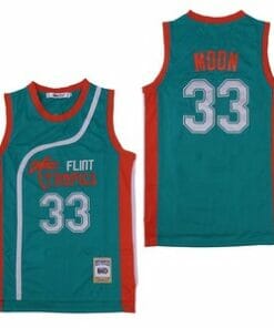 Jackie Moon #33 Flint Tropics Teal Basketball Jersey
