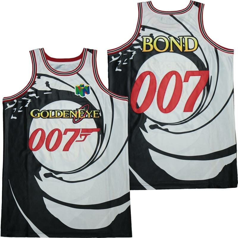 James Bond 007 Goldeneye Basketball Jersey 1 James Bond 007 Goldeneye Basketball Jersey