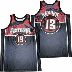 James Harden #13 Artesia High School Basketball Jersey Black 1 James Harden #13 Artesia High School Basketball Jersey Black