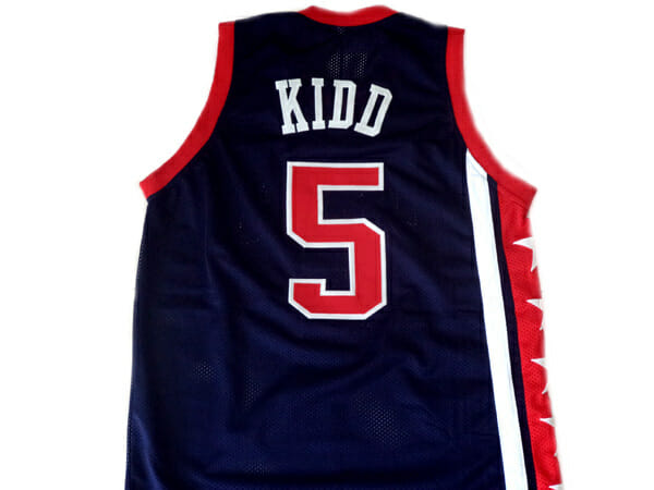Jason Kidd #5 Team USA Basketball Jersey Navy Blue 1 Jason Kidd #5 Team USA Basketball Jersey Navy Blue