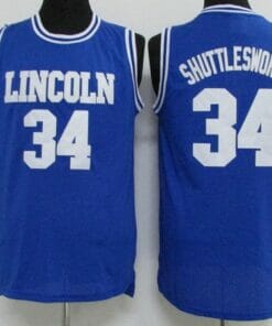 Jesus Shuttlesworth #34 Lincoln Basketball Jersey