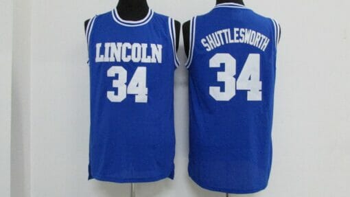 Jesus Shuttlesworth #34 Lincoln Basketball Jersey