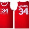 Jesus Shuttlesworth 34 Lincoln Basketball Jersey Red