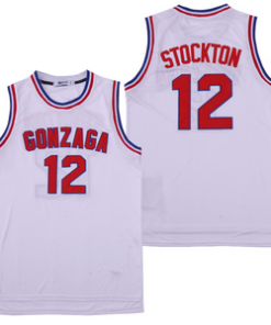 John Stockton #12 Gonzaga Basketball Jersey