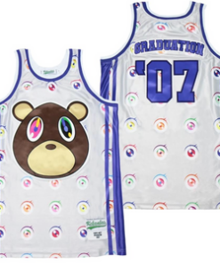 Kanye West #7 Graduation Album Basketball Jersey