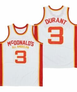 Kevin Durant #3 All American White Basketball Jersey
