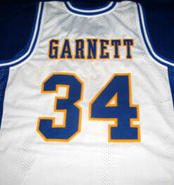 Kevin Garnett #34 Farragut High School Basketball Jersey White
