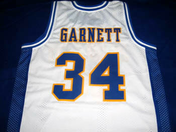 Kevin Garnett #34 Farragut High School Basketball Jersey White 1 Kevin Garnett #34 Farragut High School Basketball Jersey White
