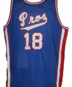 Killa Smuv #18 Pros Basketball Jersey Sewn Blue
