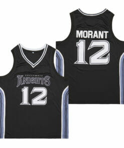 Knights #12 Morant Movie Basketball Jersey Black