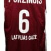 Kristaps Porzingis Team Latvija Basketball Jersey Maroon
