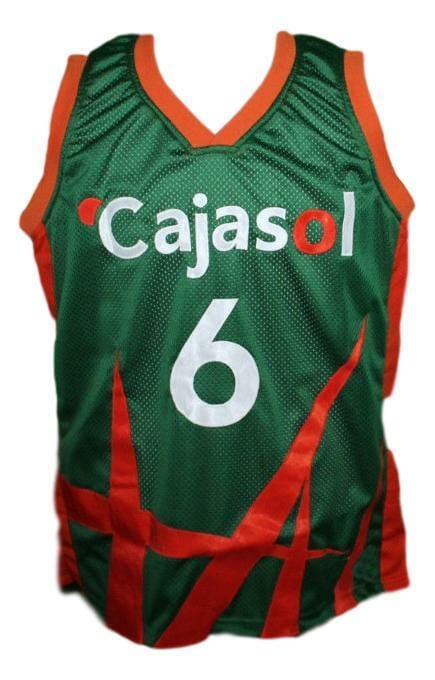 Kristaps Porzingis Cajasol Sevilla Basketball Jersey Green