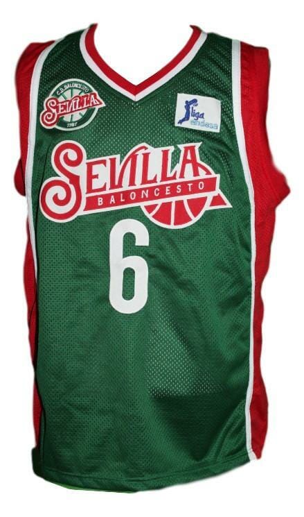 Kristaps Porzingis #6 Sevilla Baloncesto Basketball Jersey New Green