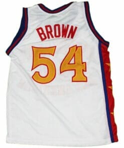 Kwame Brown #54 McDonald's All American Basketball Jersey White