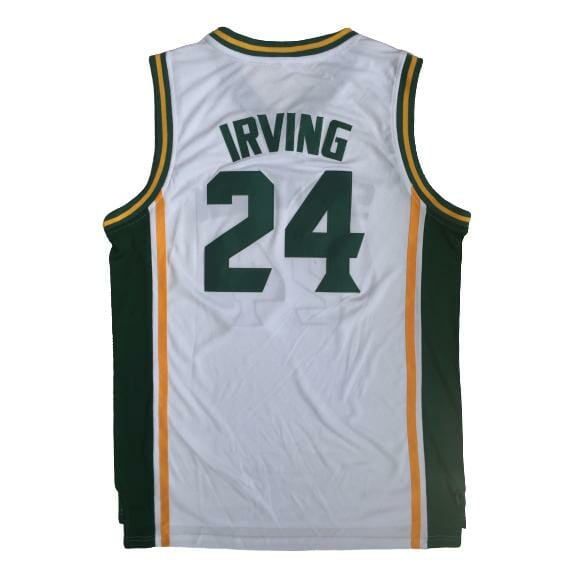 Kyrie Irving #24 St.Patrick High School White Basketball Jersey 1 Kyrie Irving #24 St.Patrick High School White Basketball Jersey