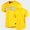 LSU Tigers Custom Name Number Gold College Baseball Elite Jersey