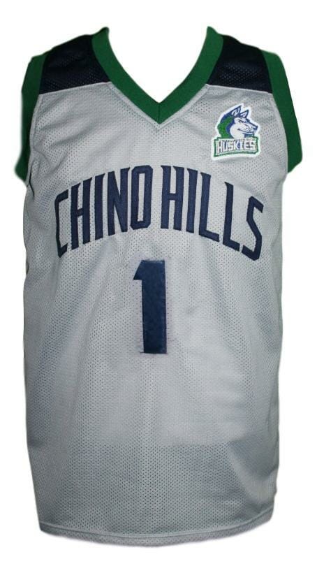 Lamelo Ball #1 Chino Hills Huskies Basketball Jersey Grey 2 Lamelo Ball #1 Chino Hills Huskies Basketball Jersey Grey