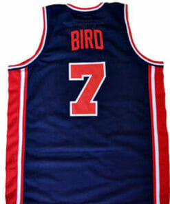 Larry Bird #7 Team USA Basketball Jersey Navy Blue